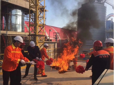 哈萨克斯坦阿拉西姆项目日产3200吨水泥熟料生产线顺利点火
